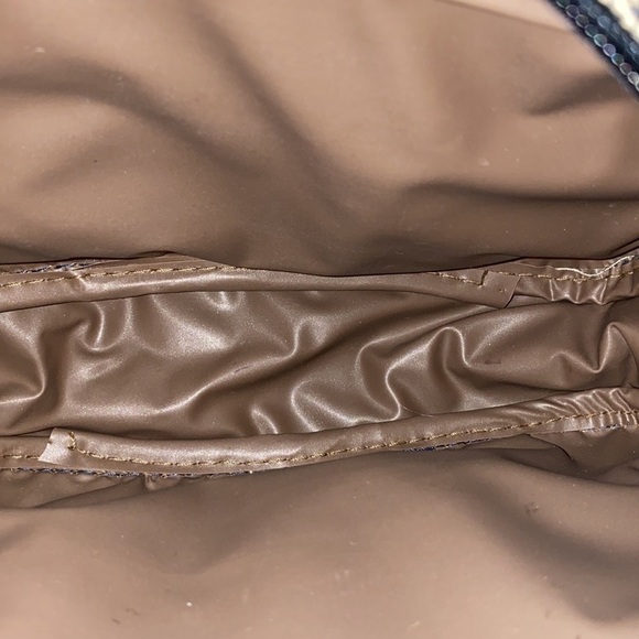 SAKS FIFTH AVENUE Travel bag and toiletry case tweedy texture lined inside both - Picture 7 of 13